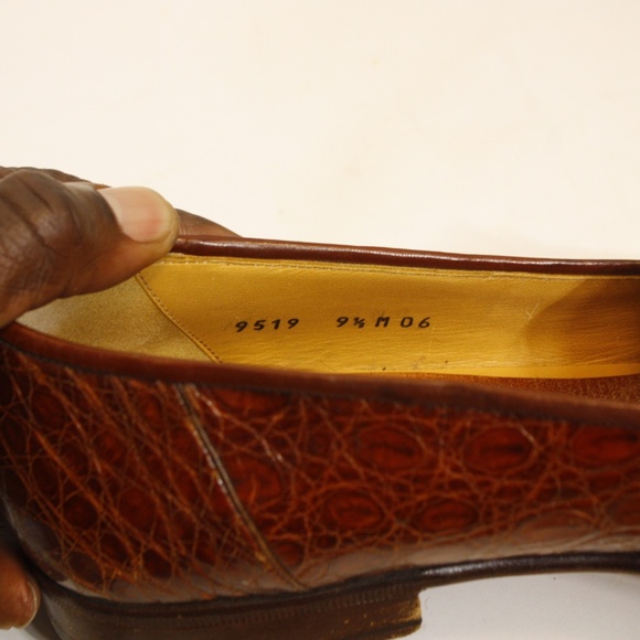 Vintage Cole Haan Crocodile mens shoes - Picture 5 of 6